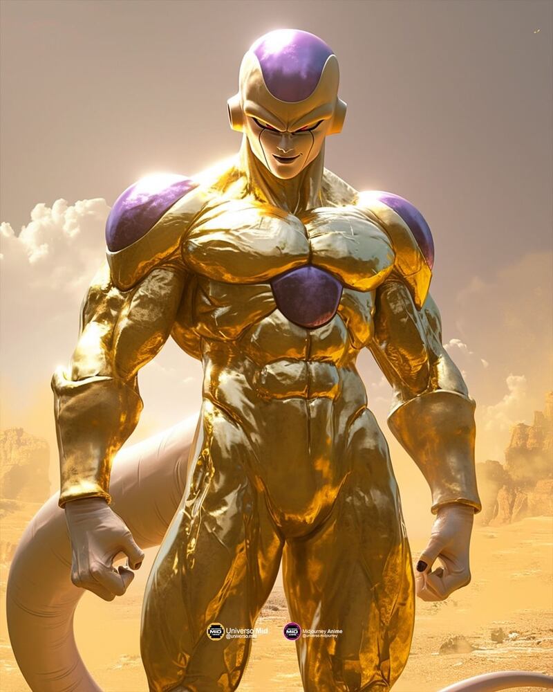 Golden Freezer, por Universo.Midjoruney en Instagram