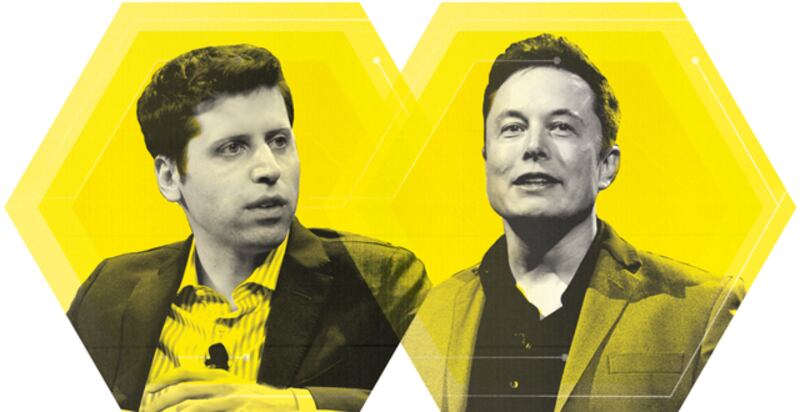 Sam Altman y Elon Musk.