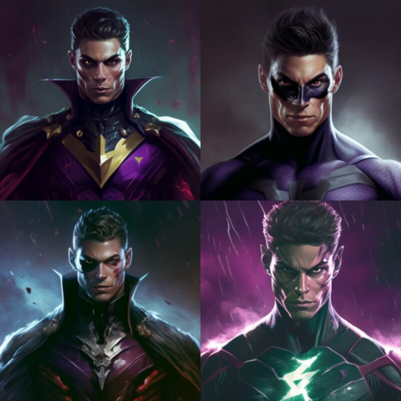 Futbolistas como villanos gracias a la Inteligencia Artificial Midjourney