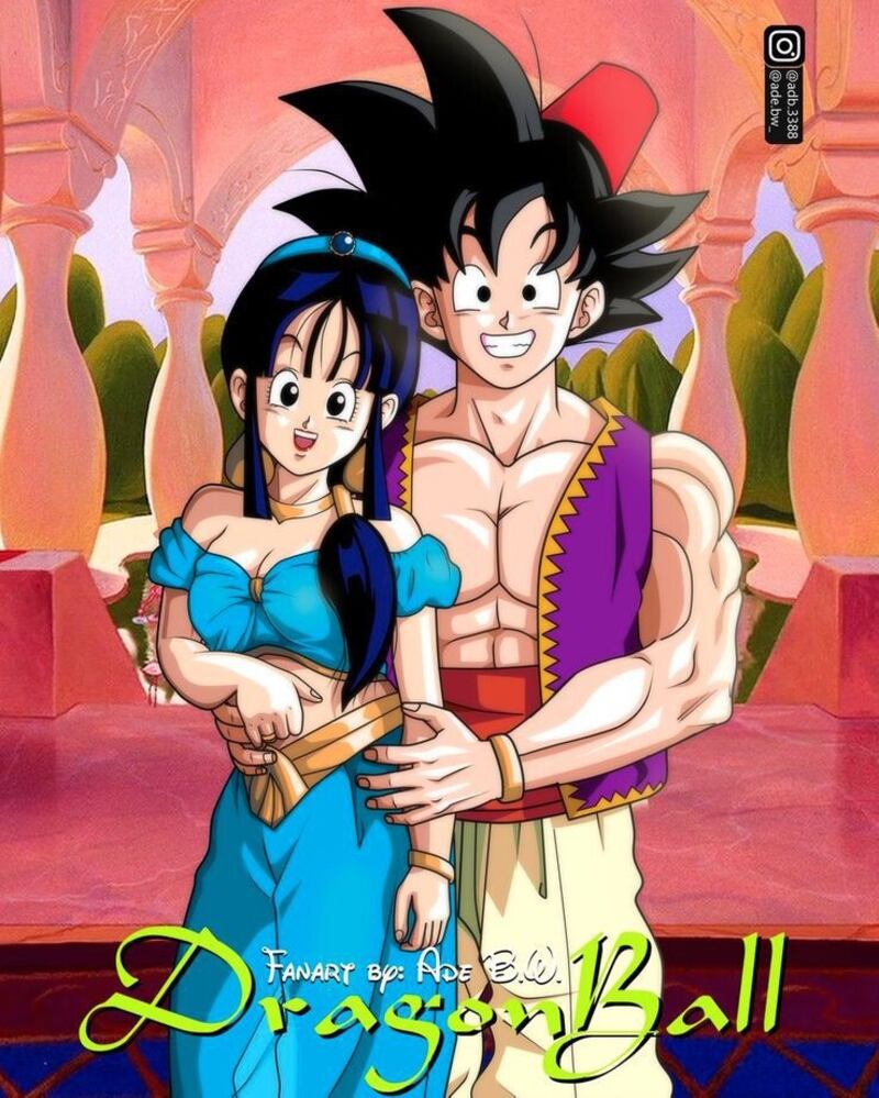 Goku y Milk Aladín