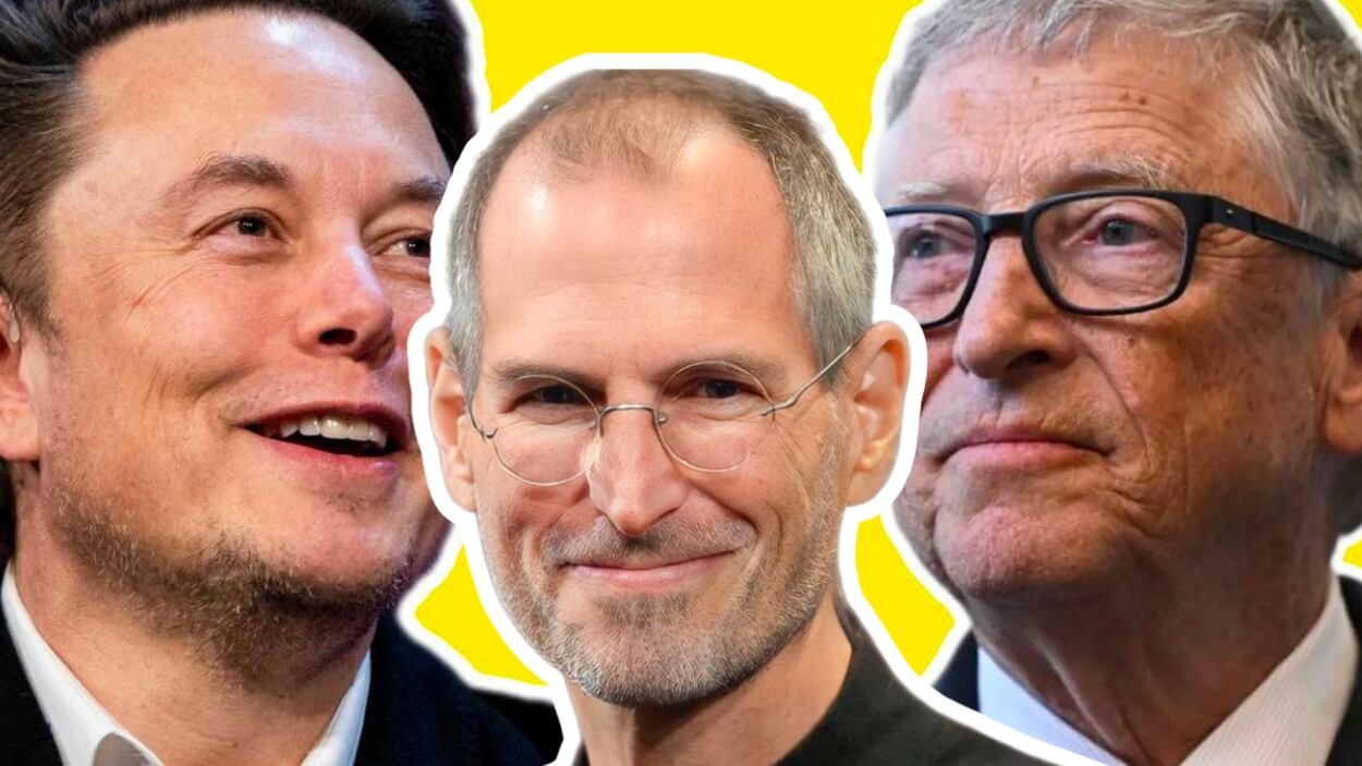 Elon Musk, Steve Jobs, Bill Gates / Composición