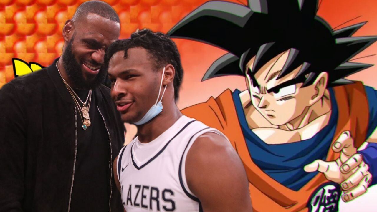 LeBron James utilizó en sus redes sociales una imagen de Dragon Ball para mostrar el vínculo que tiene con sus hijos, Bronny y Bryce.
