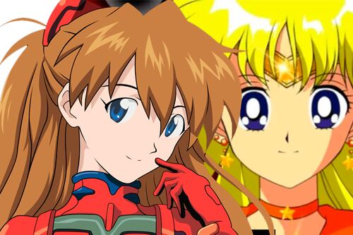 Evangelion y Sailor Moon se fusionan en este Fan Art por IA de Asuka y Sailor Venus