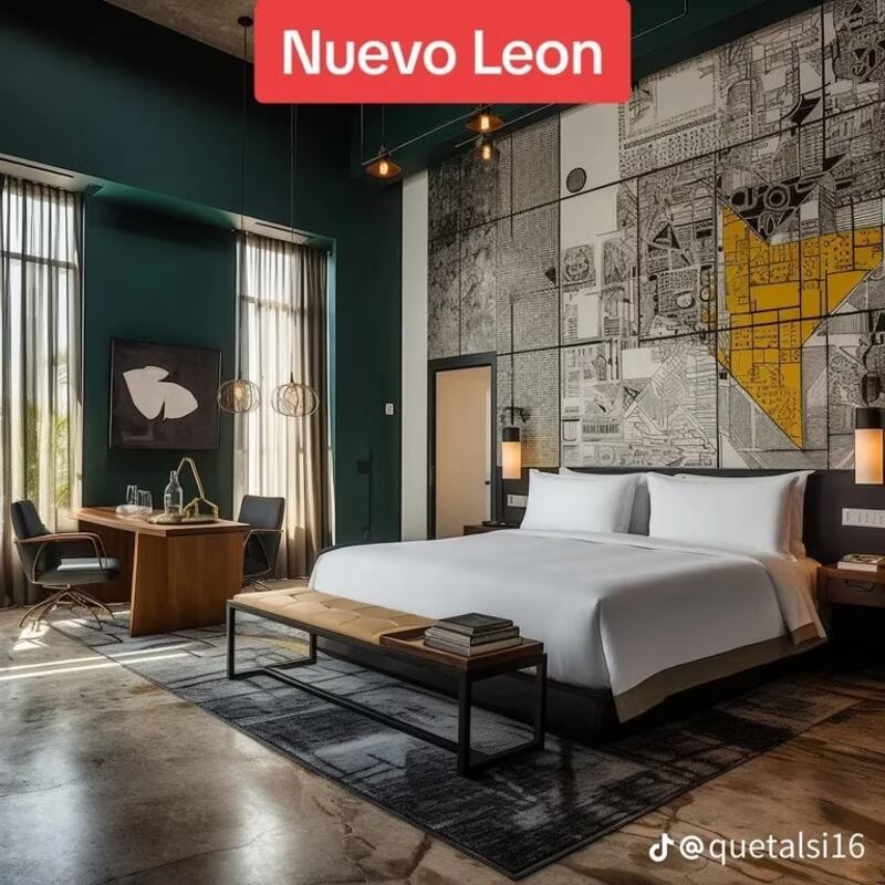 IA estados de México como habitaciones de hotel