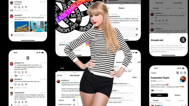 Threads llega a 150 millones de usuarios. Hasta Taylor Swift ya se sumó.