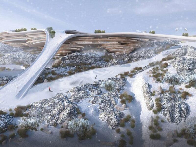 Trojena, la ciudad de esquí en Arabia Saudí, de los mismos creadores de The Line