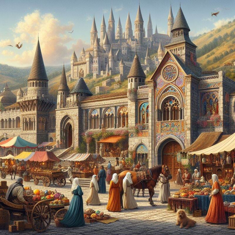 Europa en el 1024 según la IA. Imagen generada por Microsoft Copilot. Alberto Sandoval/ Fayerwayer