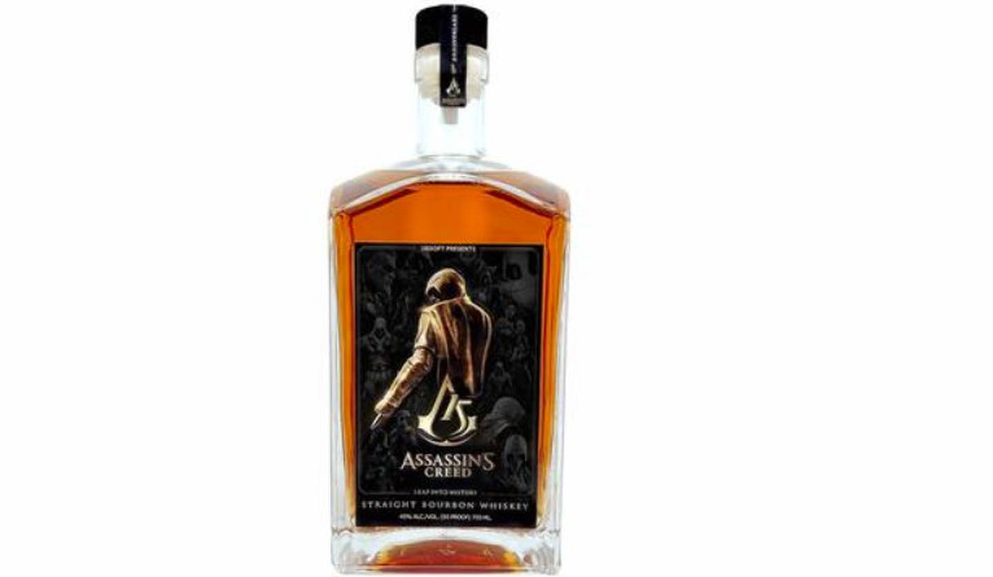 Imagen de la botella del Whisky de Assassin's Creed