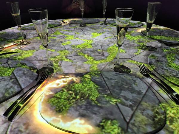 “Table Mapping”: así son las cenas con tecnología 3D que ahora están disponibles en Santiago 