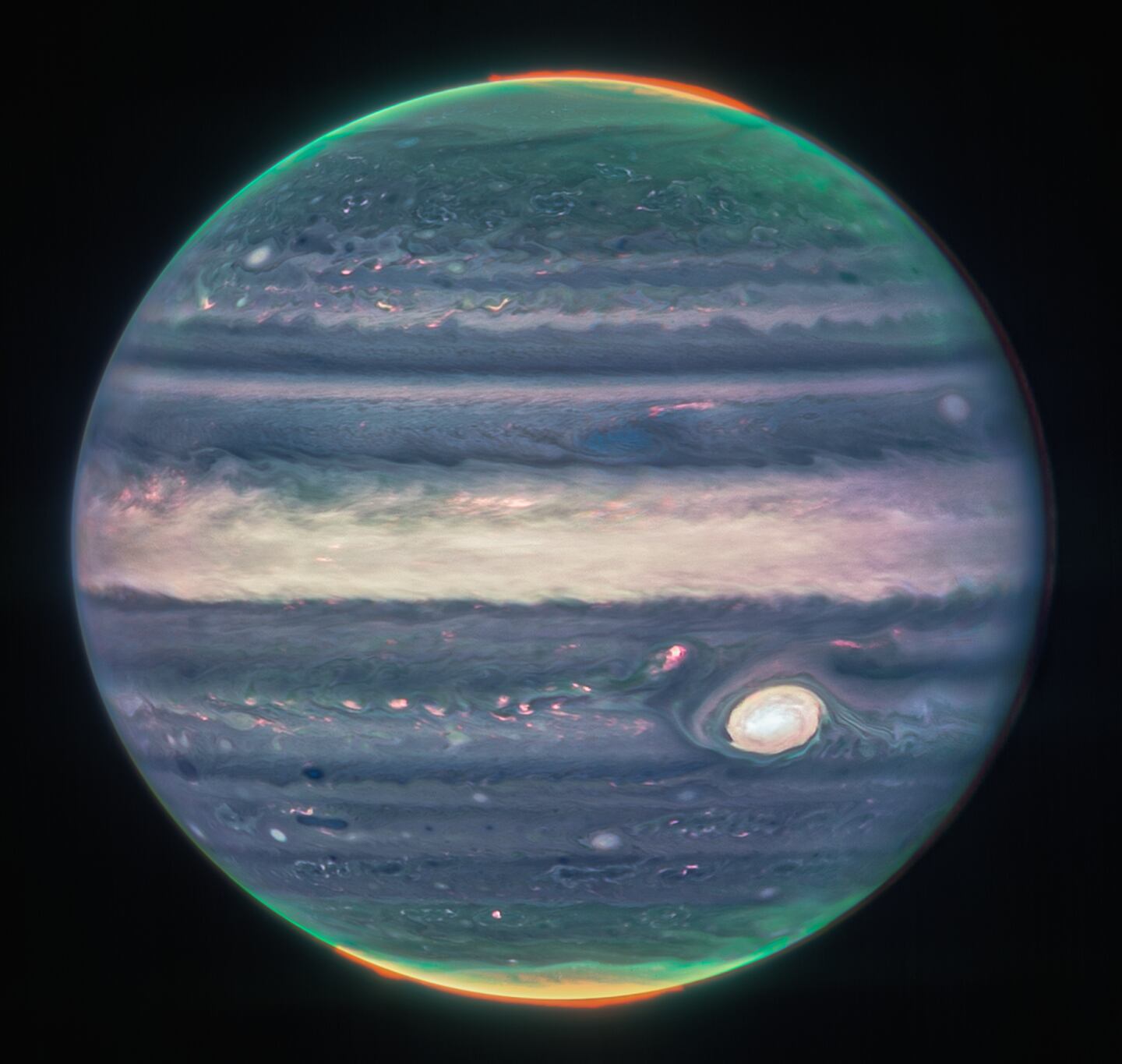 Image of Jupiter taken by the James Webb Telescope