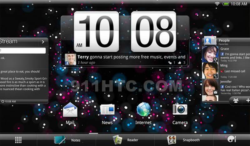 Interfaz HTC Sense UI en el Puccini