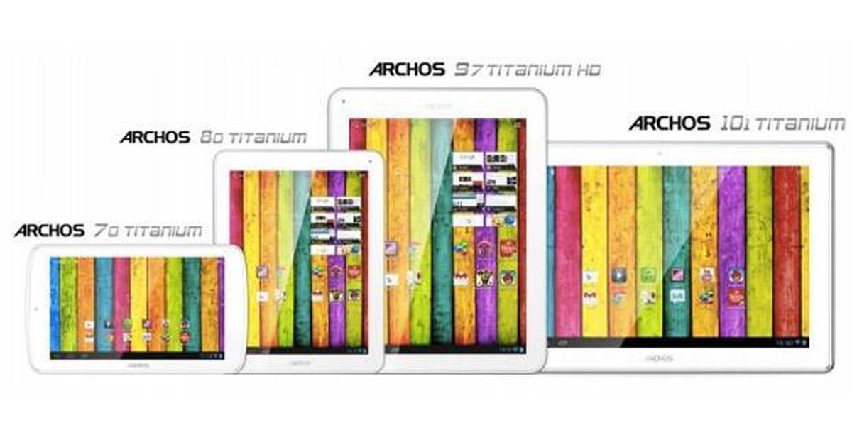 Archos muestra su línea de tablets Titanium #2013CES