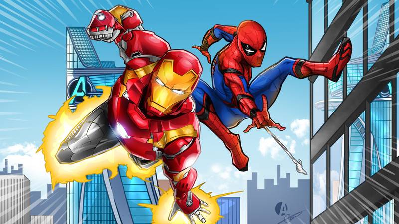 Dos de los grandes héroes de Marvel
